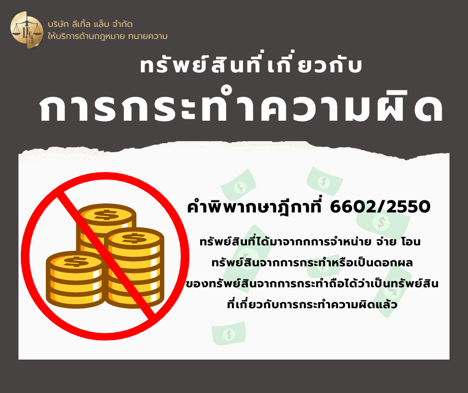 ทรัพย์สินที่เกี่ยวกับการกระทำความผิด
